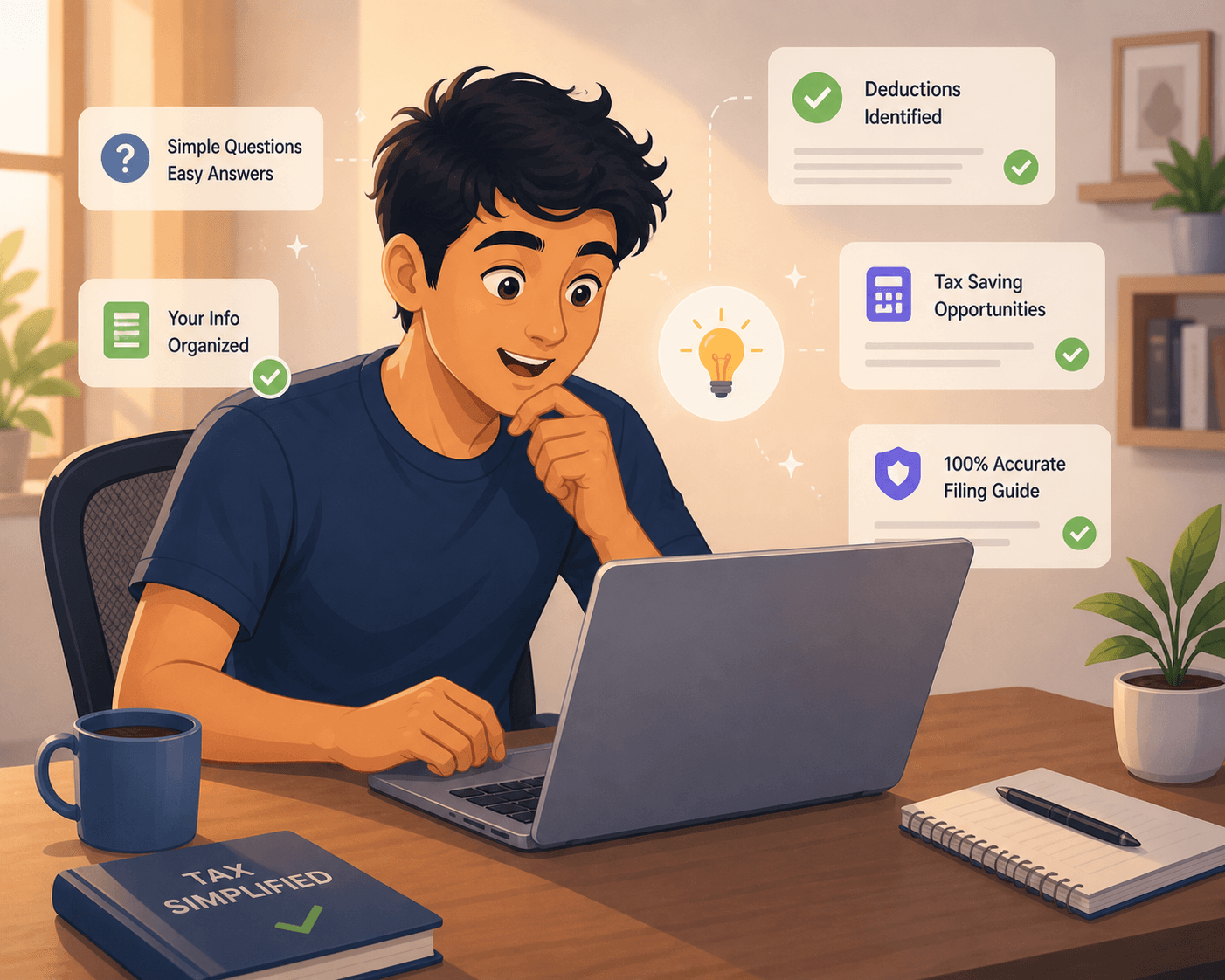 TaxPass agent building a tax profile through a chat conversation